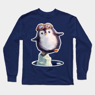 Very Cute Penguin w/o BG Long Sleeve T-Shirt